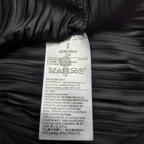 Banana Republic Black Dress | Black Long Pleated Dress for Women Size Sm… - Picture 7 of 17